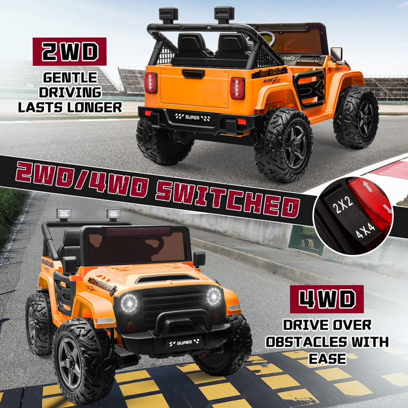 Kids Electric Ride-On Truck 24V 9AH Battery 4WD/2WD Multi-Color Power Car