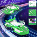 Dual-Mode 12V Electric Wiggle Car with Lights & Bluetooth