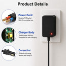 12V Power Wheels Charger for Gray and Orange Top Ride-On Vehicles