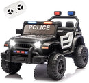 12V Electric Police Car for Kids with Parental Control