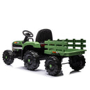 24V Battery-Powered Ride-On Tractor with Trailer, Remote Control, LED Lighting, and MP3 Player