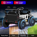 Kids' 12V Police Black Ride-On Car with Parental Remote Control