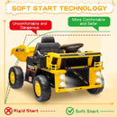 12V Electric Ride-On Dump Truck for Kids with Remote Control