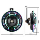 12V High-Volume Waterproof Metal Twin Grill Car Horn in Gold
