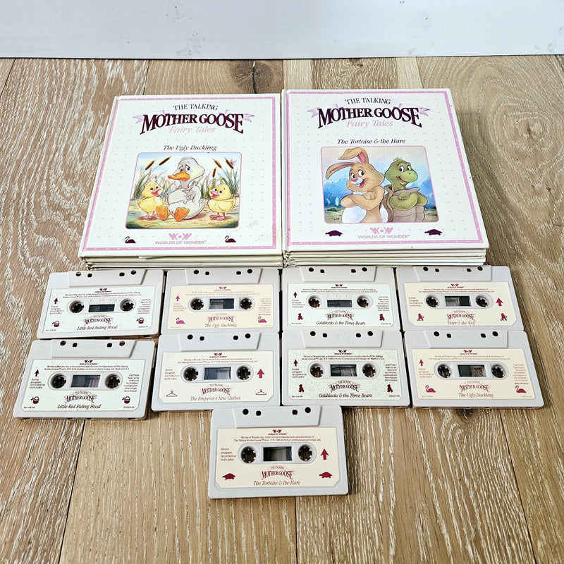 Talking Mother Goose Worlds of Wonder Set with Tapes and Books Vintage in Box
