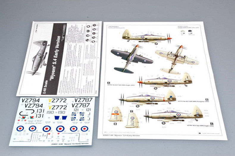 Wyvern S.4 Early Version 1/48 Scale Aircraft Model Kit 02843