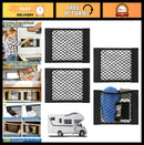 Set of 4 Elastic Stretch Netting for SUV and Truck Cargo Storage