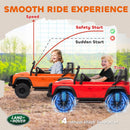 12V Remote Control Orange Land Rover Defender 110 SVX Ride-On for Kids