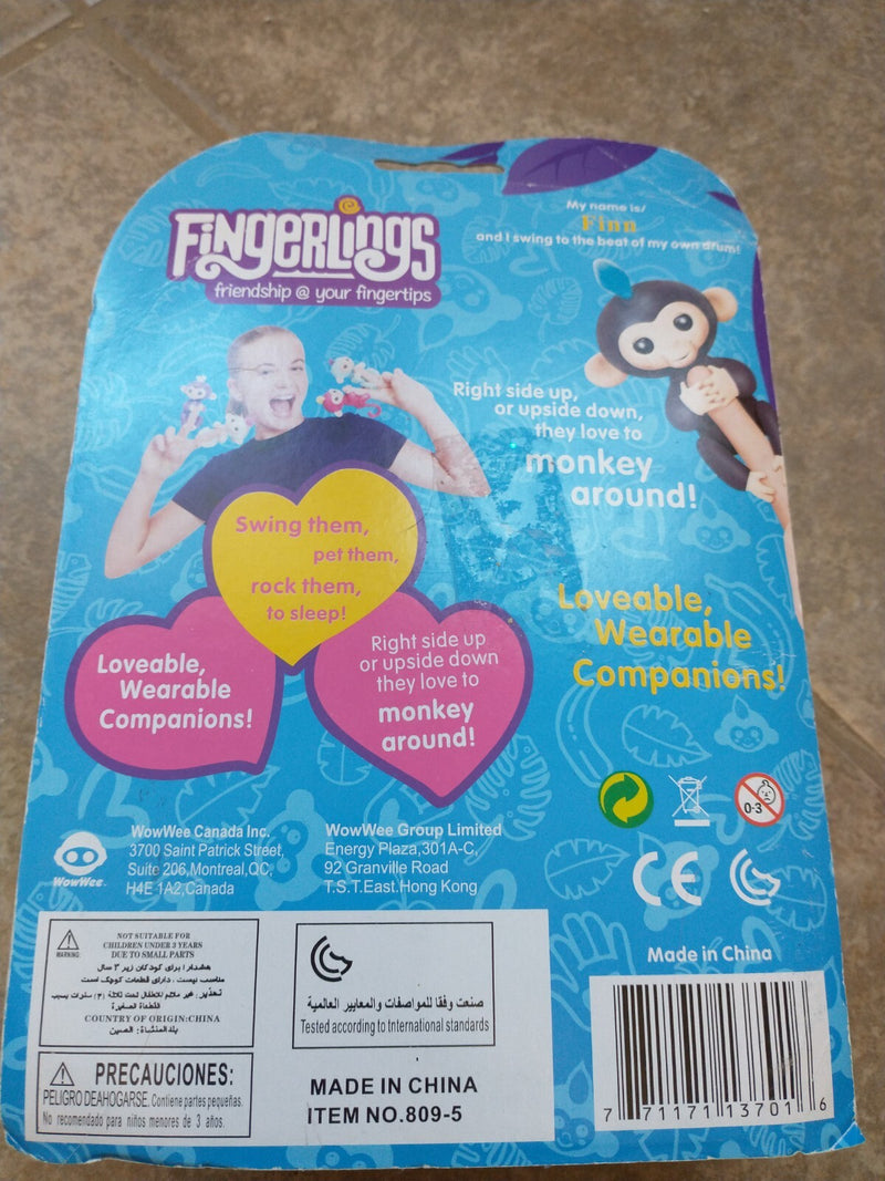 Interactive Fingerlings Baby Monkey Toy with Responsive Features