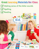 Gojmzo Montessori Wooden CVC Word Spelling Activity Set