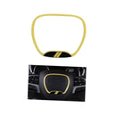 B-Style Yellow Steering Wheel Control Frame Trim for Car Interior