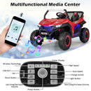 12V Dual-Seater Electric UTV for Kids with Suspension, Lights, and Music