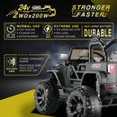 24V 2-Seater Kids Electric Ride-On Truck 400W with Bluetooth and Remote Control