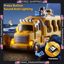 5-in-1 Light and Sound Construction Truck Playset for Kids