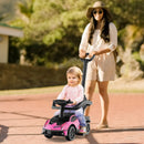 Licensed Pink Lamborghini 3-in-1 Ride-On Stroller with Sound Features