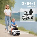 Dual Function Ride-On Push Car, Official Land Rover Discovery, White