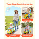 VEVOR 3-in-1 Push Car for Toddlers Aged 19-36 Months with Safety Guardrail