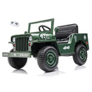 Electric Military Jeep Ride-On Toy