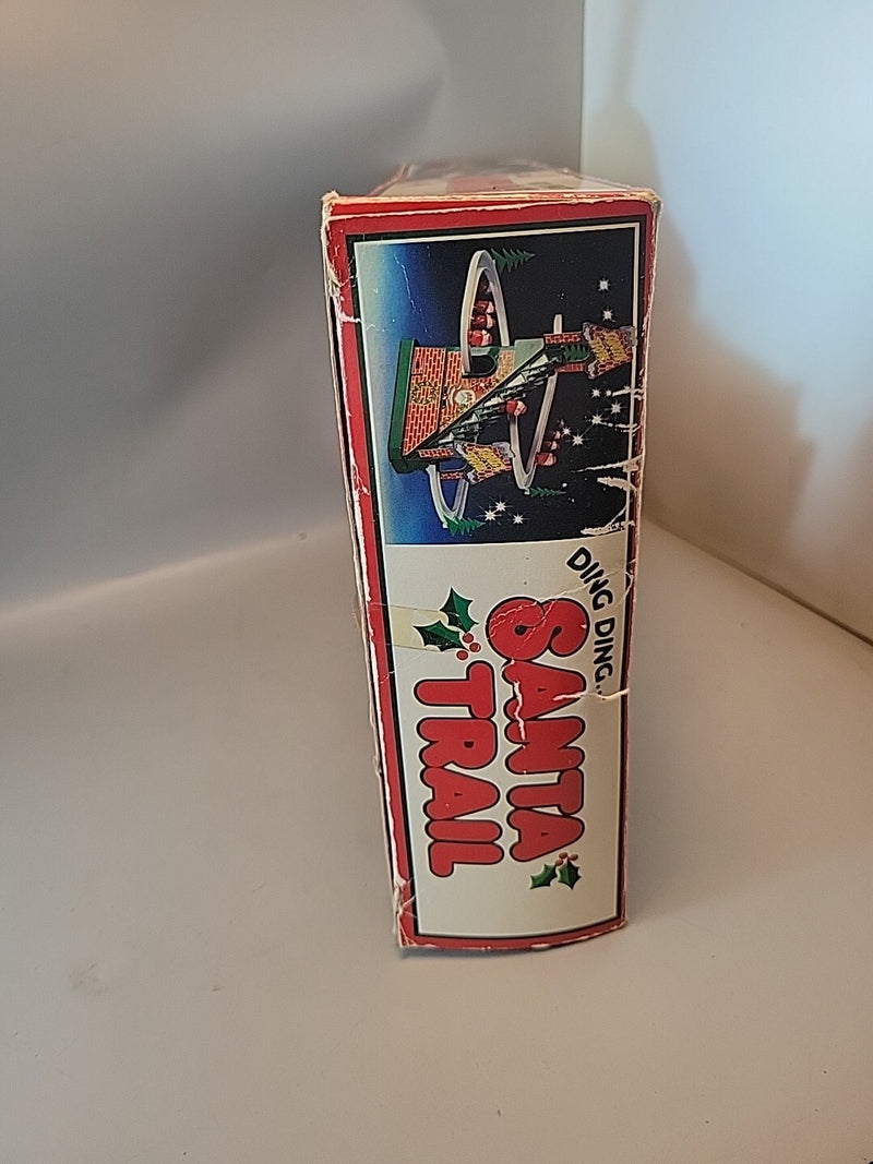 Battery-Operated Ding Ding Santa Trail Toy with Box - Rare Collectible