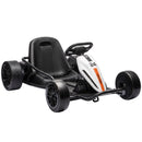 24V Dual Motor Electric Drift Go Kart for Kids Ages 6 and Up - White