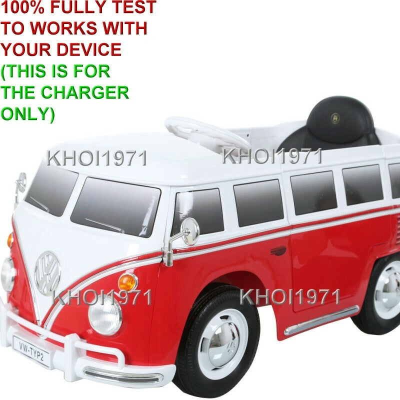 AC Wall Charger Adapter for Volkswagen Bus Type 2 T1 Ride-On Vehicle Model W487AC-B