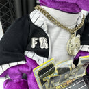2005 Retro Gemmy Frogz Hip Hop Plush Frog with Rap and Dance Features