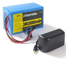 24V 10Ah Lithium Battery Pack for Children's Ride-On Vehicles with 29.4V 1A Charger