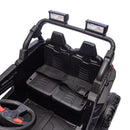 Black 24V 400W Kids UTV Ride-On Car with Parental Remote and Four-Wheel Suspension LED