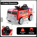 12V Electric Police Car Ride-On for Kids with Adjustable Speed Settings