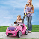 Whisper Ride II Pink Toddler Push Car with Safety Belt