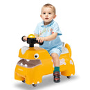 Dinosaur-Themed Ride-On Car for Kids with Under-Seat Storage and Smooth Mobility