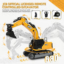 Versatile 3-in-1 RC Excavator with 14 Channels, Drill Bit, and Grabbing Bucket
