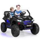 12V Dual Seat Electric Ride-On UTV for Kids with Suspension, Lights & Music