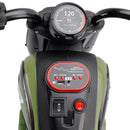 Green 3-Wheel 6V Electric Motorcycle Toy for Kids with Colorful Lights and Music