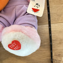 Retro 90's Plush Pink Easter Bunny with Carrot, Musical and Animated, Featuring 3 Songs