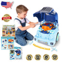Blue Truck Engine Playset with Lights, Sounds, and Electric Drill