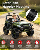 Set of 2 Enhanced Rubber Tires for Kids' Ride-On Vehicles
