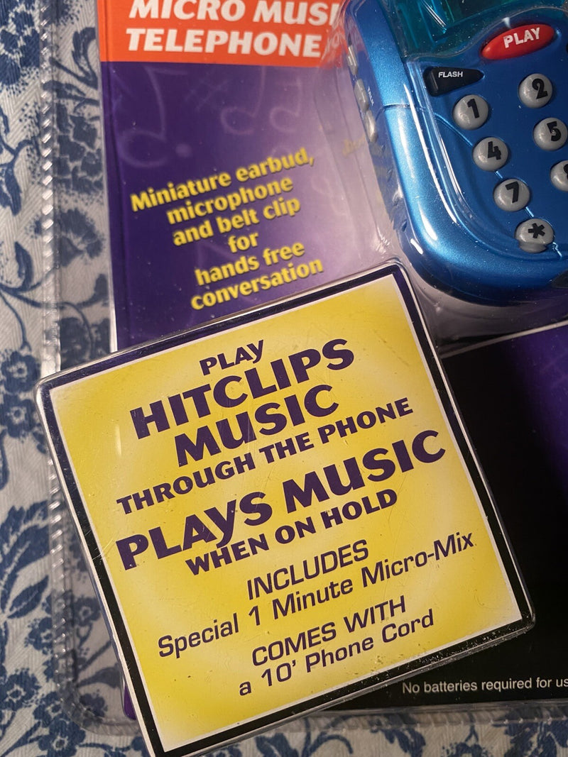 Y2K Micro Music Telephone Player Backstreet Boys The Call 2001 Tiger Vintage Toy