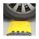 10ft Collapsible Rubber Speed Bump in Yellow