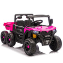 6-Wheel Electric Dump Truck Off-road Vehicle with Remote Control for Kids Ages 3-5