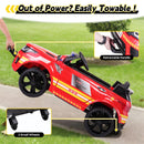 Bluetooth-Enabled 12V Electric Fire Truck Ride-On for Kids