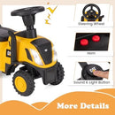 Caterpillar Kids' Ride-On Tractor with Trailer, Horn, Rake, and Shovel