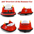 360° Spinning Red Bumper Car Toy with Remote Control for Kids