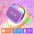Mgaolo Enhanced Mini Karaoke Machine for Kids, Portable Bluetooth in Purple