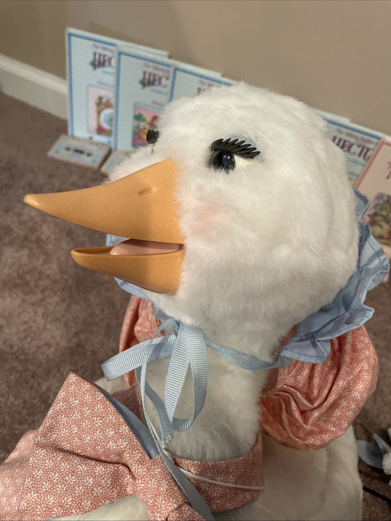 Worlds of Wonder Talking Mother Goose and Hector Set with 14 Cassettes, Books, and Clothing