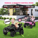 12V Electric Ride-On Truck for Kids - Remote Control, Dual Speed, LED Lighting