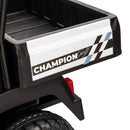 2-Seater 24V Ride-On Golf Cart Truck for Large Kids with Roof, Storage Trunk, and Remote Control