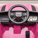 12V Licensed Pink Land Rover Ride-On Car with Suspension and Remote Control