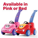Children's Push Buggy Ride-On Car with Safety Seat Belt and Horn, Sturdy Plastic, 50 lbs Capacity