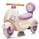 12V Electric 3-Wheel Scooter for Toddlers with Parental Control and Wooden Handle, Ages 1-3 Years